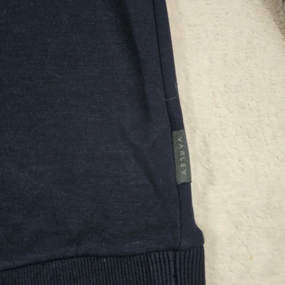 Varley Iona V-neck Sweatshirt in Navy. - Picture 14 of 16